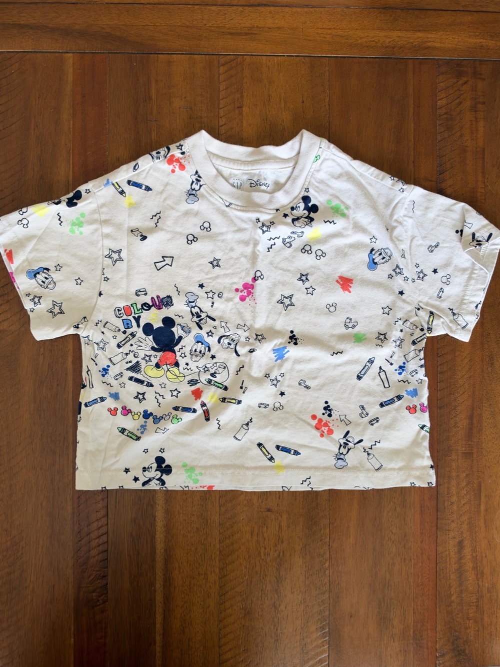 GAP x Disney Mickey Cream Short-Sleeve Tee